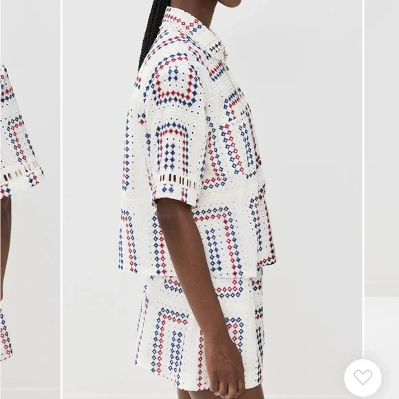 Hill House Annette Top Geo Eyelet - Picture 4 of 6